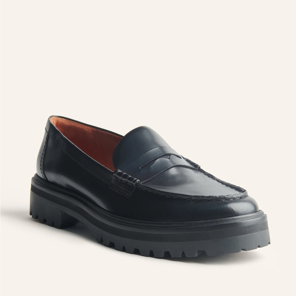 Reformation Agathea Chunky Loafer Leather